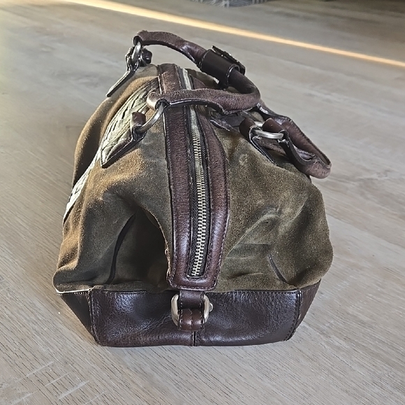 Cole Haan Green and Brown Bag - Picture 4 of 9